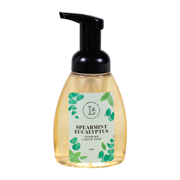 lemongras spa spearment eucaplyptus foaming soap