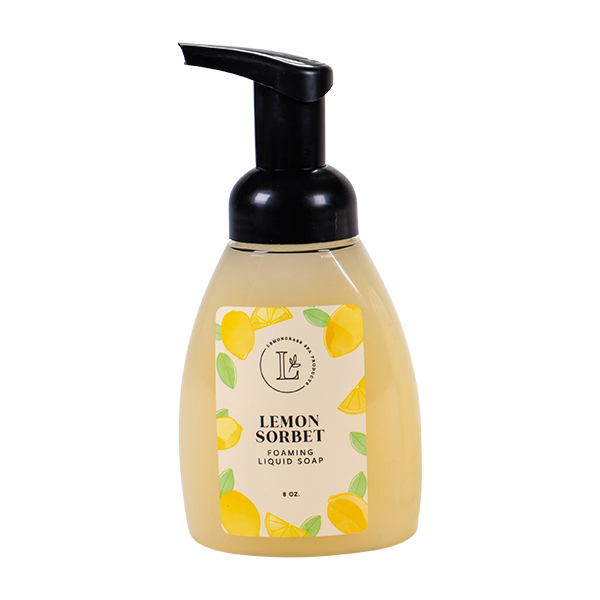 lemongrass spa lemon sorbet foaming soap